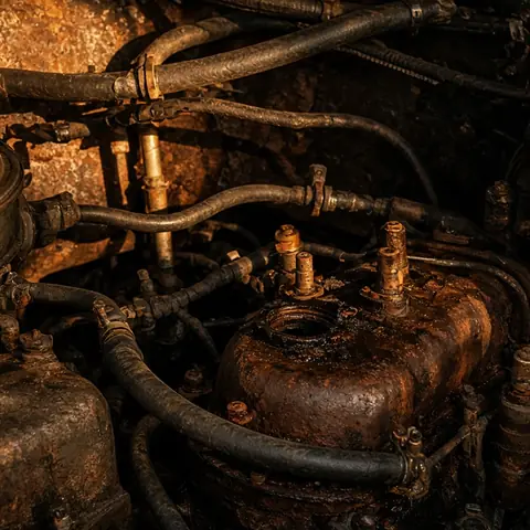 Corroded surface detail